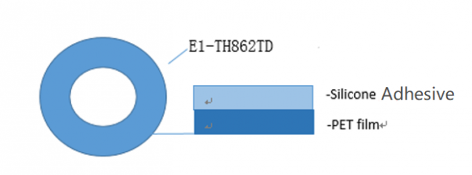 เทปกาว ESD 0.025 มม. เทปโพลีเอสเตอร์ใส 2.3 มม. สำหรับ PCB Reflow การประสาน 0