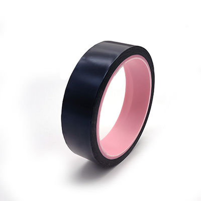 เทปพอลิไมด์ ESD สีดํา IH826 เทปแคปตัน 2.5 มิลสําหรับกระจกเตาและปิดความร้อนสูง